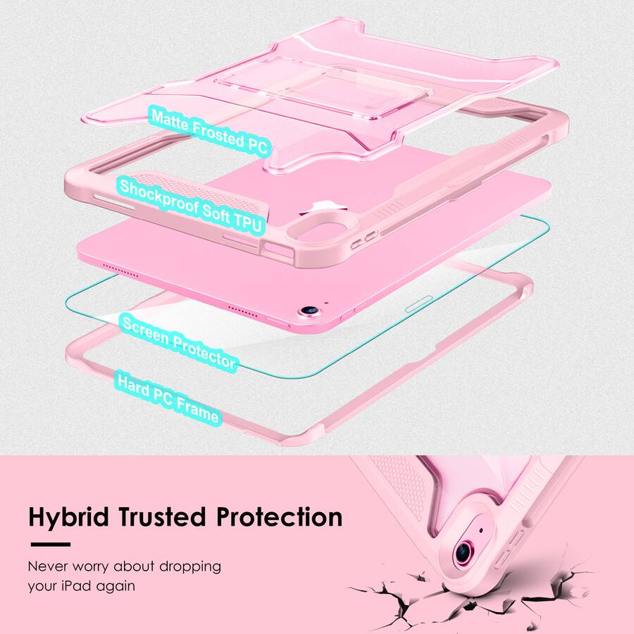 VIKESI for iPad 10th Generation Kickstand Protective Case 2022,iPad 10. ...