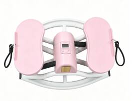 Anysun - Swing Stepper Machine - Home Aerobic Fitness, Targets Waist & Legs, Foldable, Quiet, for Whole Family - Pink