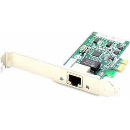 AddOn - Intel® I210T1 Comparable 10/100/1000Mbs Single RJ-45 Port 100m PCIe 2.0 x4 Network Interface Card - PCI - Black