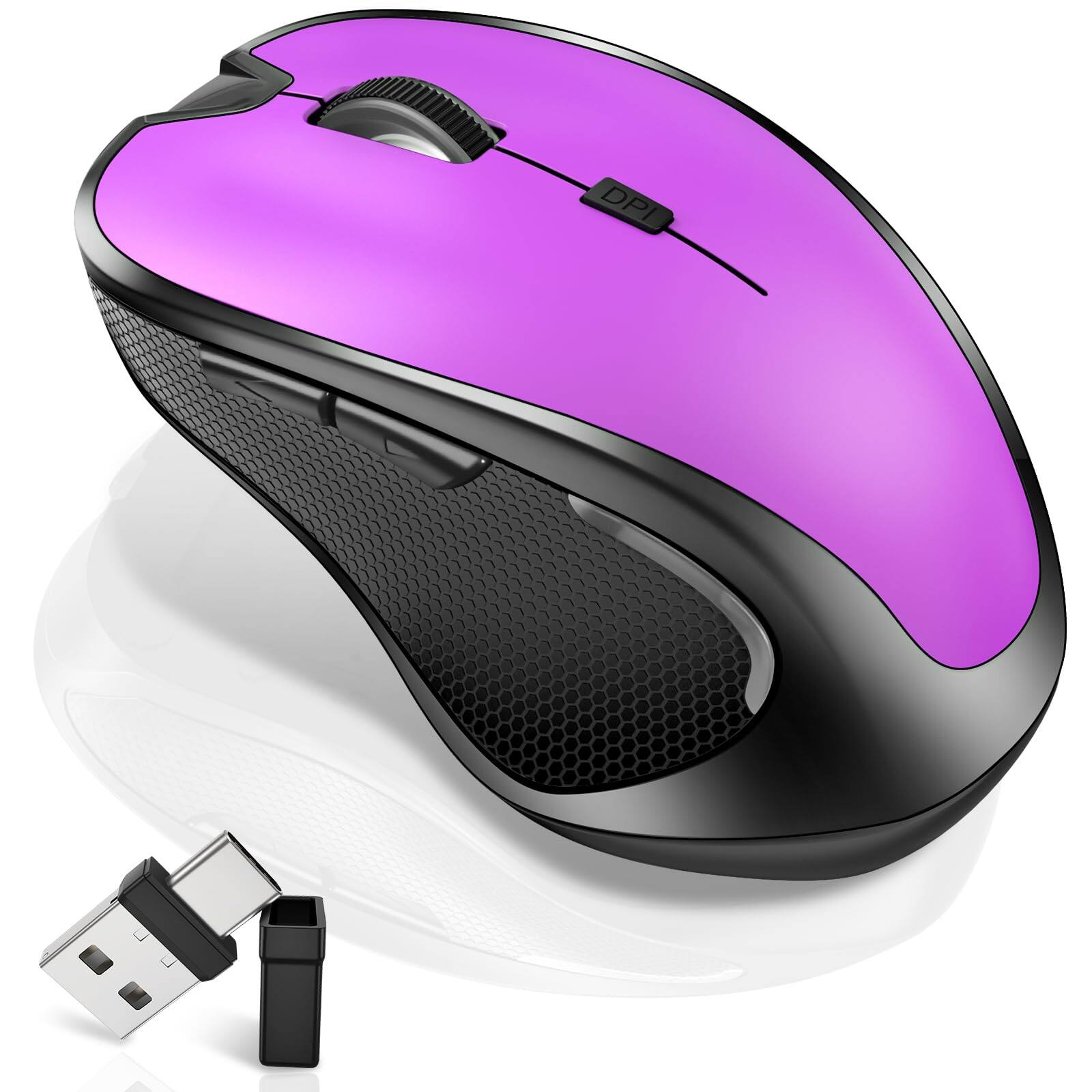 5.Bluetooth Wireless Mouse (Purple)