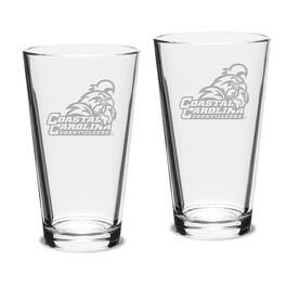 Jardine - Coastal Carolina Chanticleers 16oz. 2-Piece Classic Pub Glass Set - Multicolor