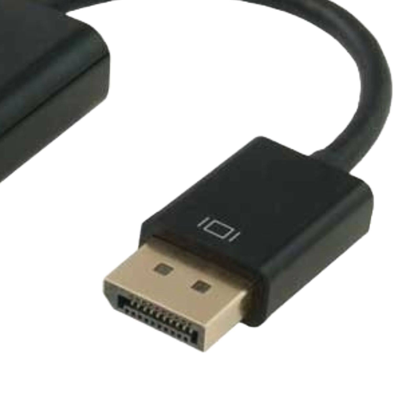 Angle. Sanoxy - DisplayPort Male to DVI Female Adapter, 1080p@60Hz Video Converter, Gold-Plated, Plug & Play - Black.