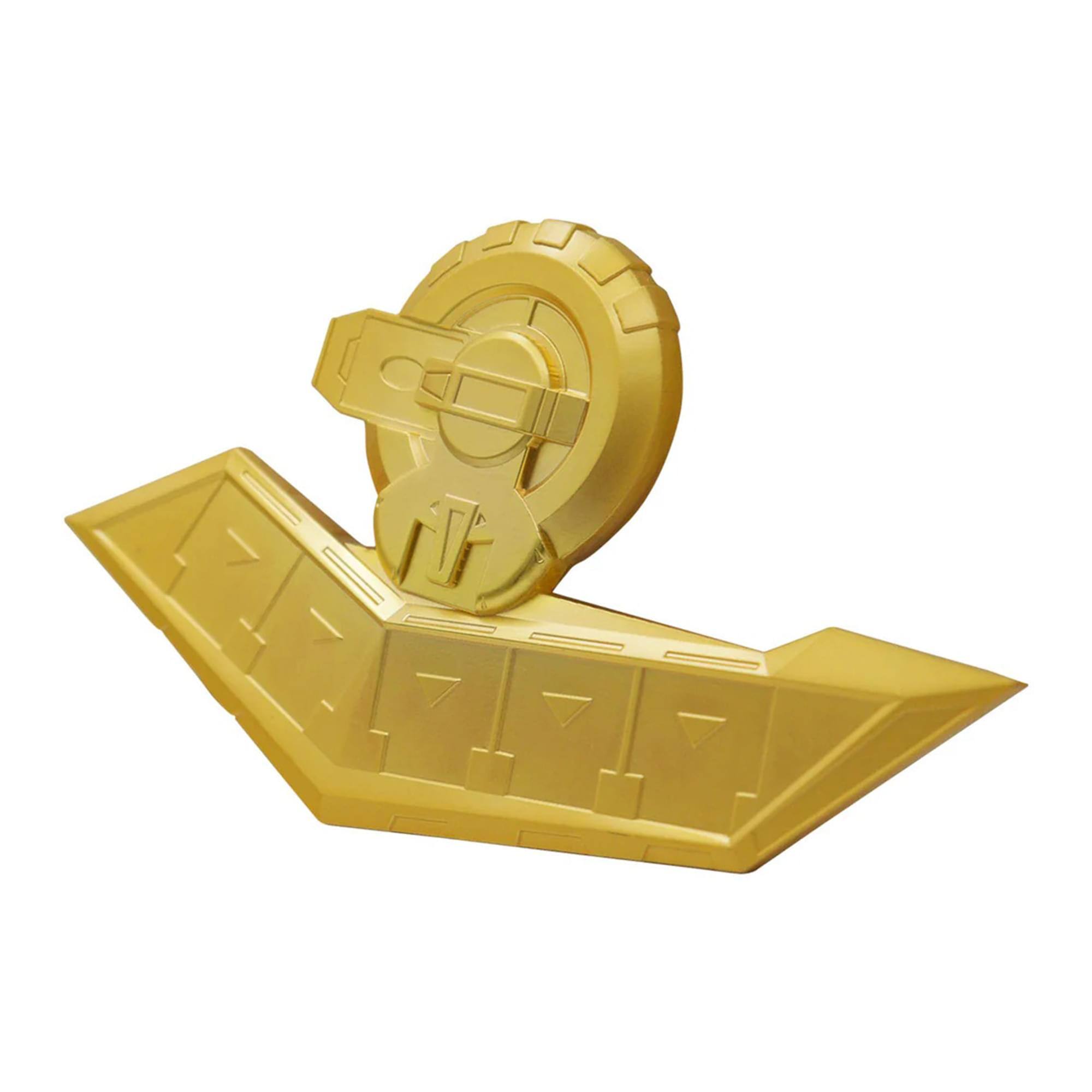 Alt View 1. Fanattik - Yu-Gi-Oh! Duel Disk Limited Edition 24K Gold-Plated Mini Replica - Gold.