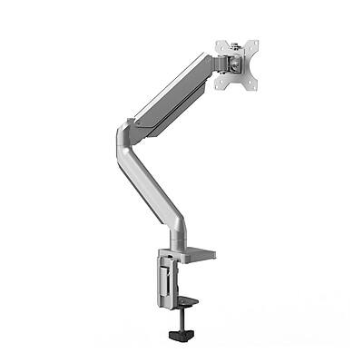 Front. Fellowes - Platinum Series Adjustable Monitor Arm, Up to 40" Monitor, Silver (8056401) - Silver.