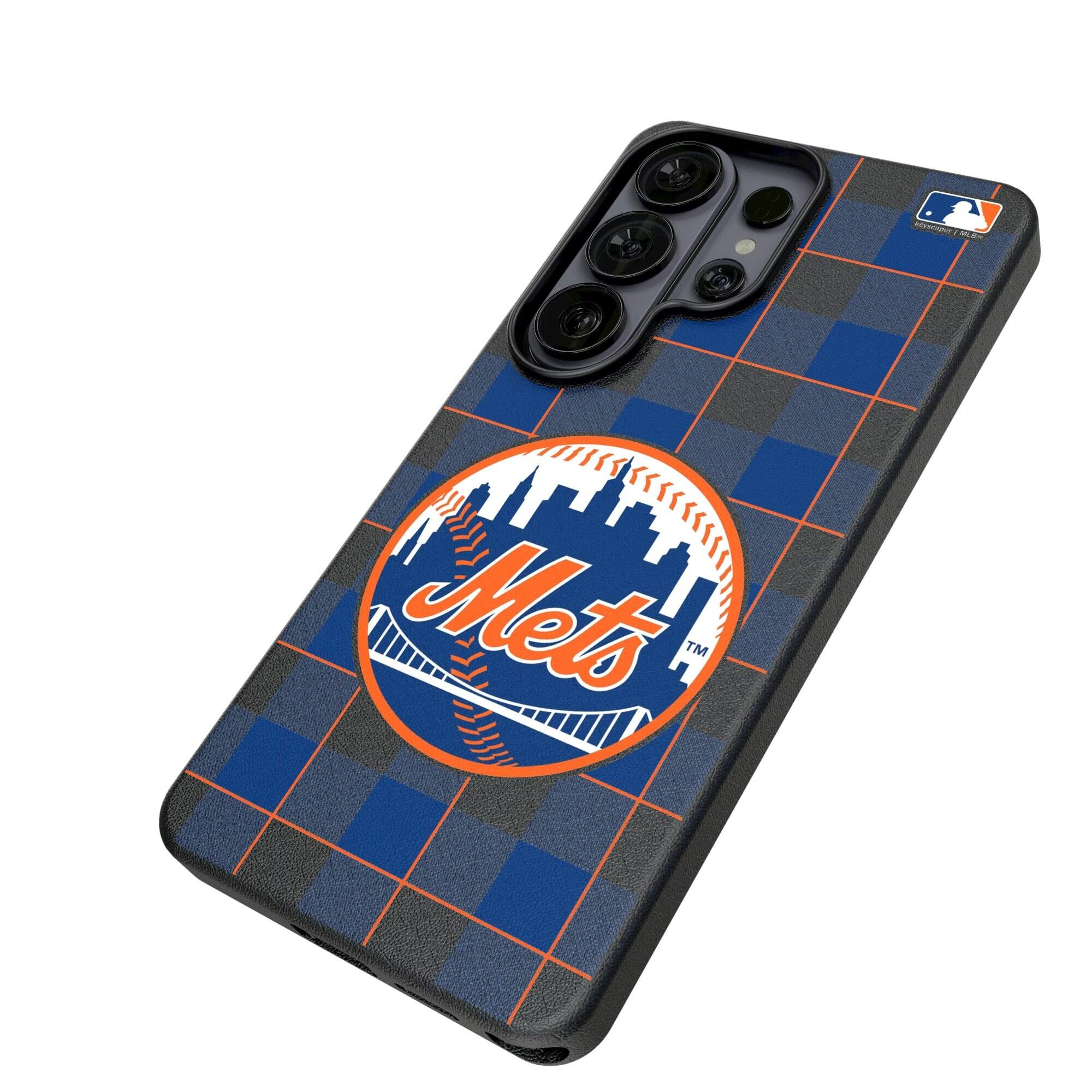 Alt View 1. Keyscaper - Plaid Galaxy Magnetic Bump Case - S24 Ultra - Black.