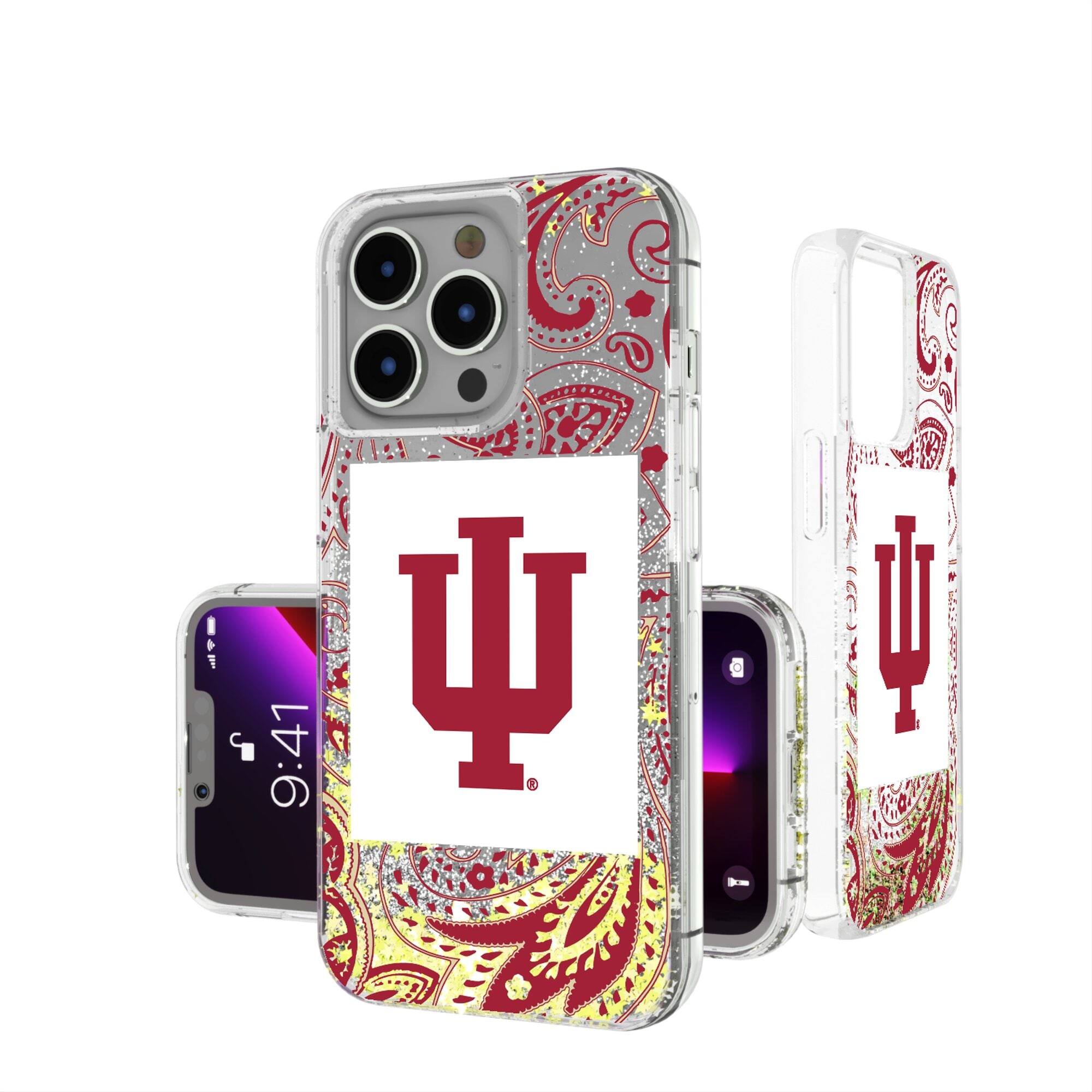 Keyscaper - NCAA - Indiana Hoosiers iPhone Glitter Paisley Design Case - 15 - Multicolor price history on PriceWatchPro
