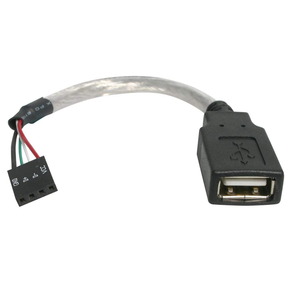 StarTech.com - StarTech 6" USB 2.0 Cable, Gray