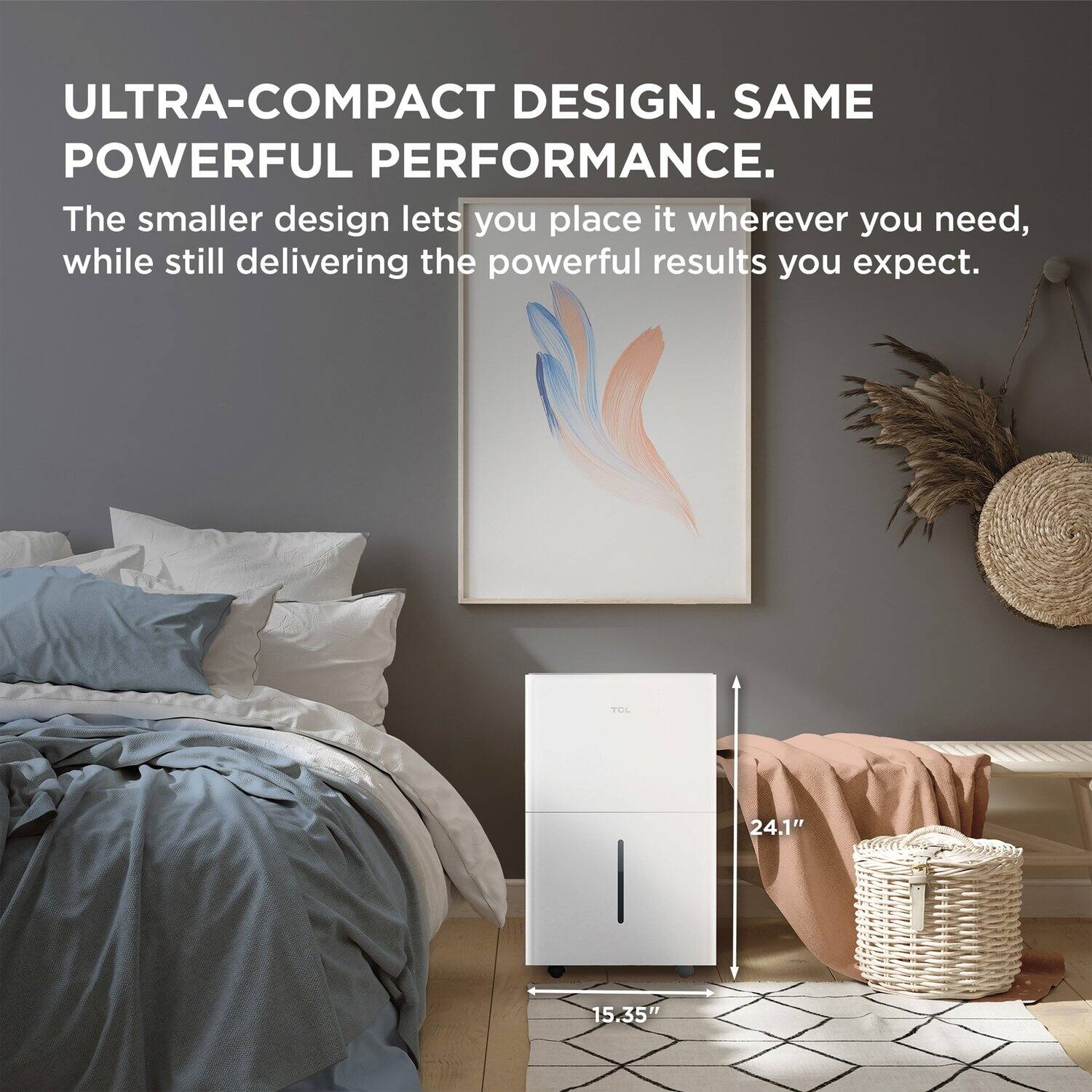 ULTRA-COMPACT DESIGN. SAME POWERFUL PERFORMANCE.

The smaller design lets you place it wherever you need, while still delivering the powerful results you expect.

24.1"  
15.35"