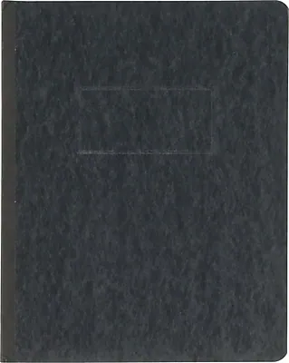 Front. Oxford - PressGuard Embossed Report Cover with Fastener, Letter Size - Black.