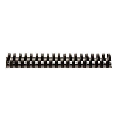 Angle. Fellowes - 2" Plastic Binding Spine Comb, 500 Sheet Capacity, Black, 40/Pack (52369) - Black.