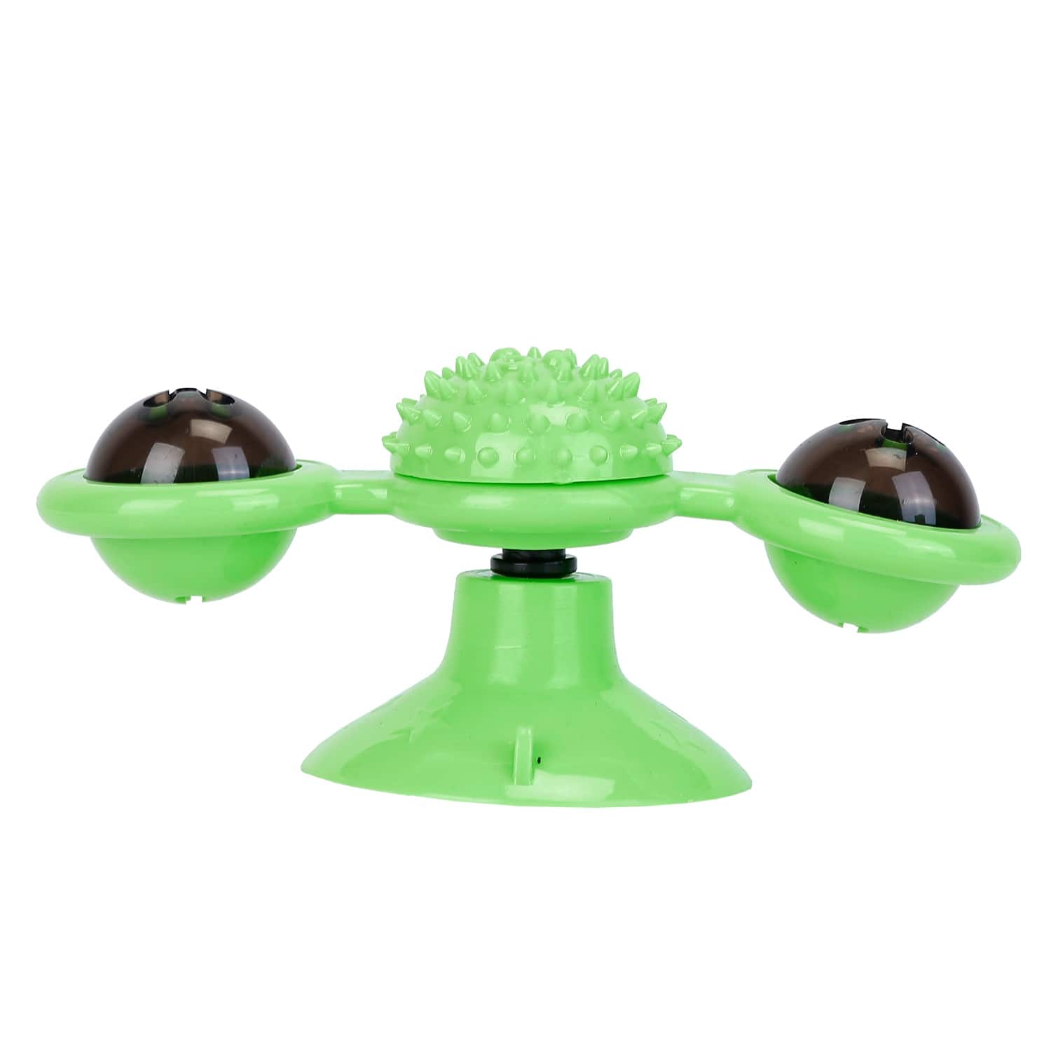 DirectDeals - Interactive Windmill Cat Toy with Catnip Ball - Green