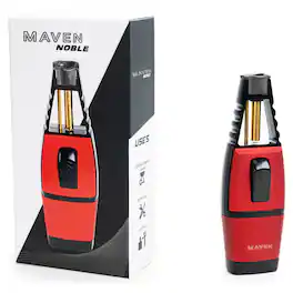 Prestige - Maven Noble Cigar Torch Lighter (Red) - Red Metallic Finish