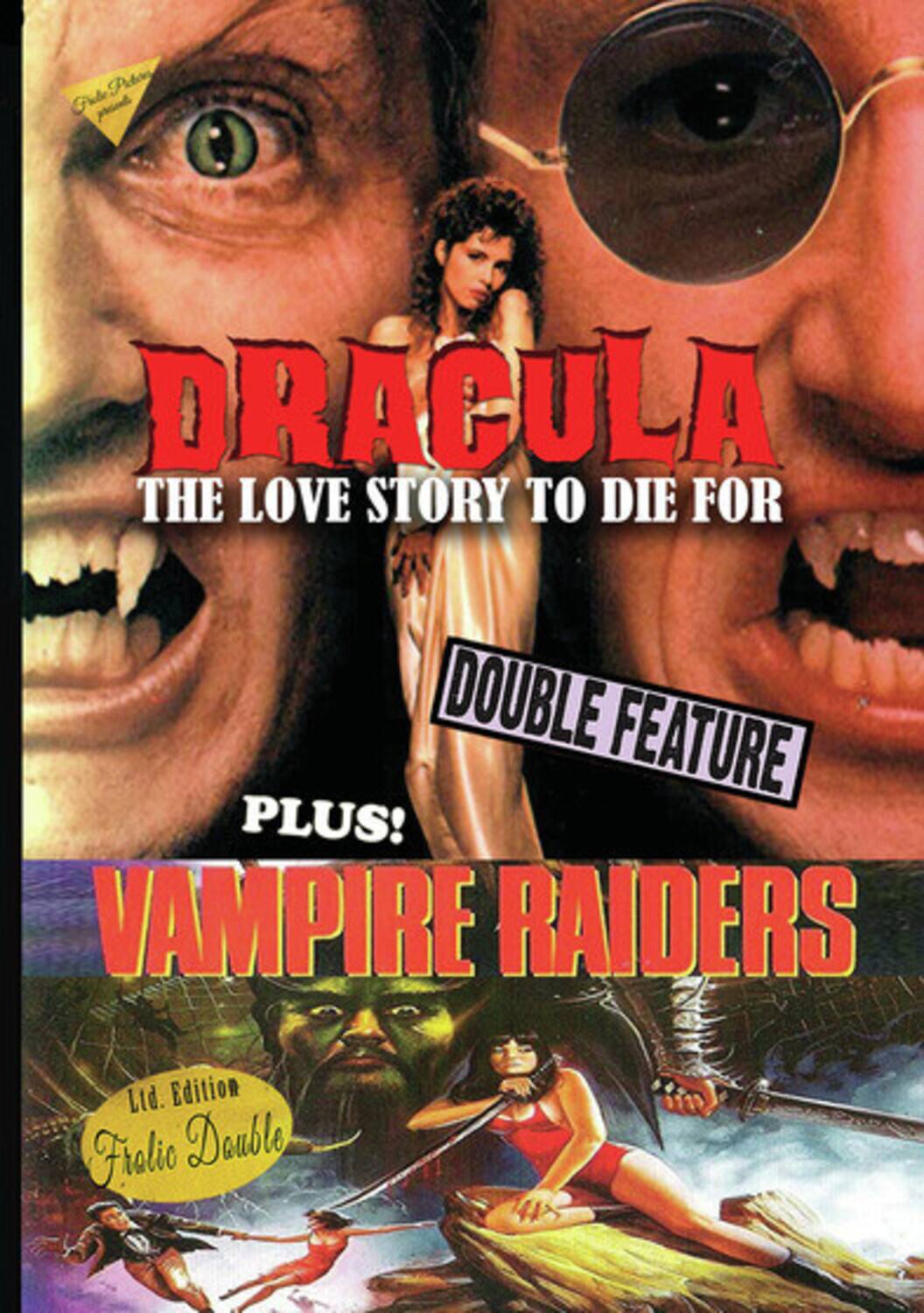 Front. Dracula The Love Story To Die For/The Vampire Raiders   - DVD.
