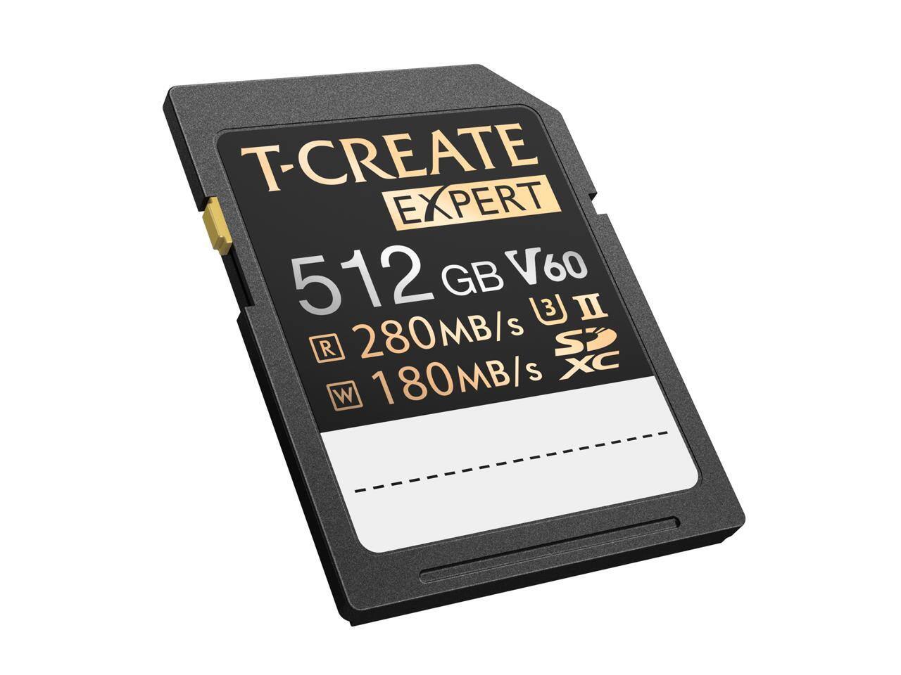 T-CREATE EXPERT 512 GB V60 3 II R 280MB/s S3 180MB/s XC W