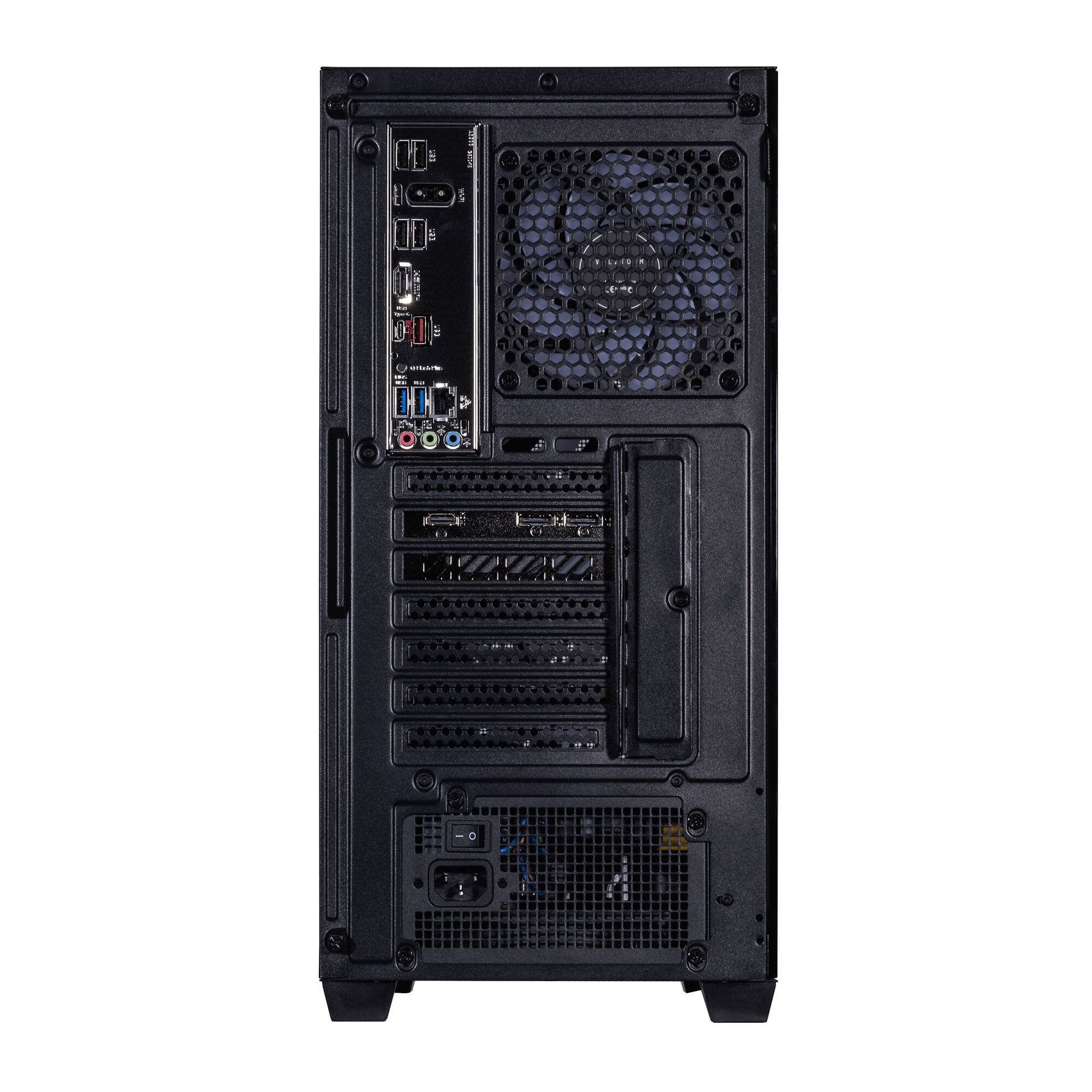 Alt View 7. Velztorm - Pilum Desktop PC (Ryzen 7 5700X, 32GB, 2TB SSD, Radeon RX 9070 XT, Win 11 Home) - Black.