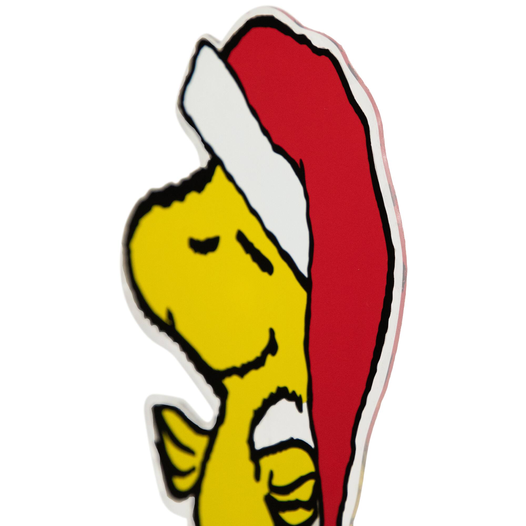 Alt View 2. Northlight - Peanuts Woodstock in Santa Hat Christmas Window Cling Decoration - 7" - Yellow.