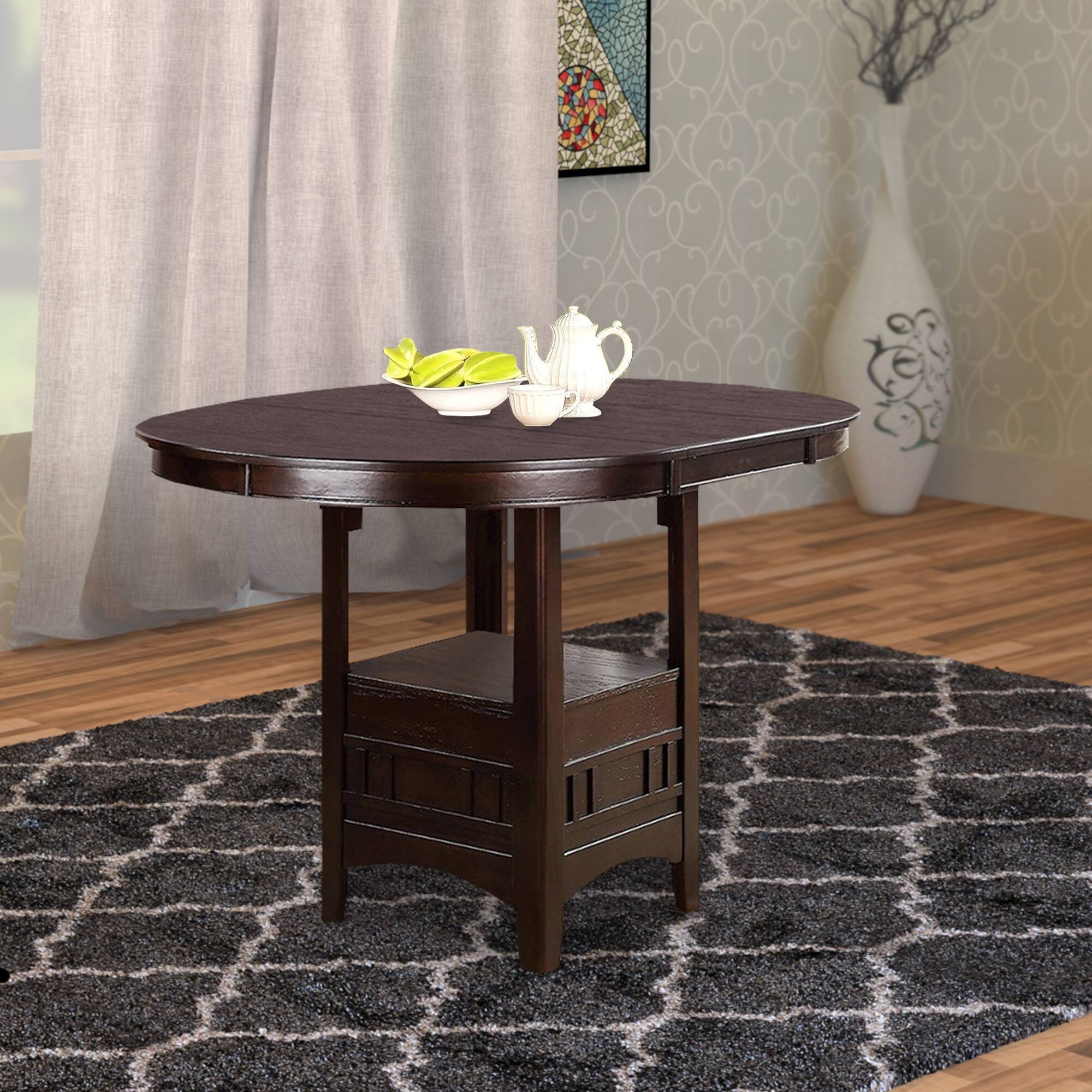 Manhattan Lane Wooden Counter Height Table Brown - Best Buy