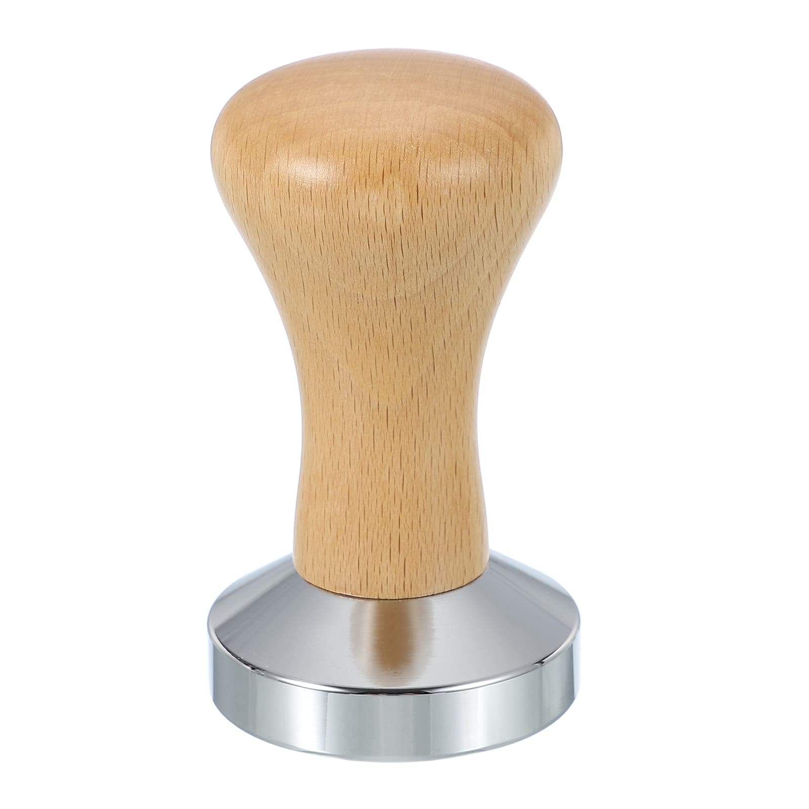 Unique Bargains - 51mm Coffee Tamper, Stainless Steel Espresso Press Tamper with Wooden Handle for Coffee Shop Restaurant - Light Brown price history on PriceWatchPro