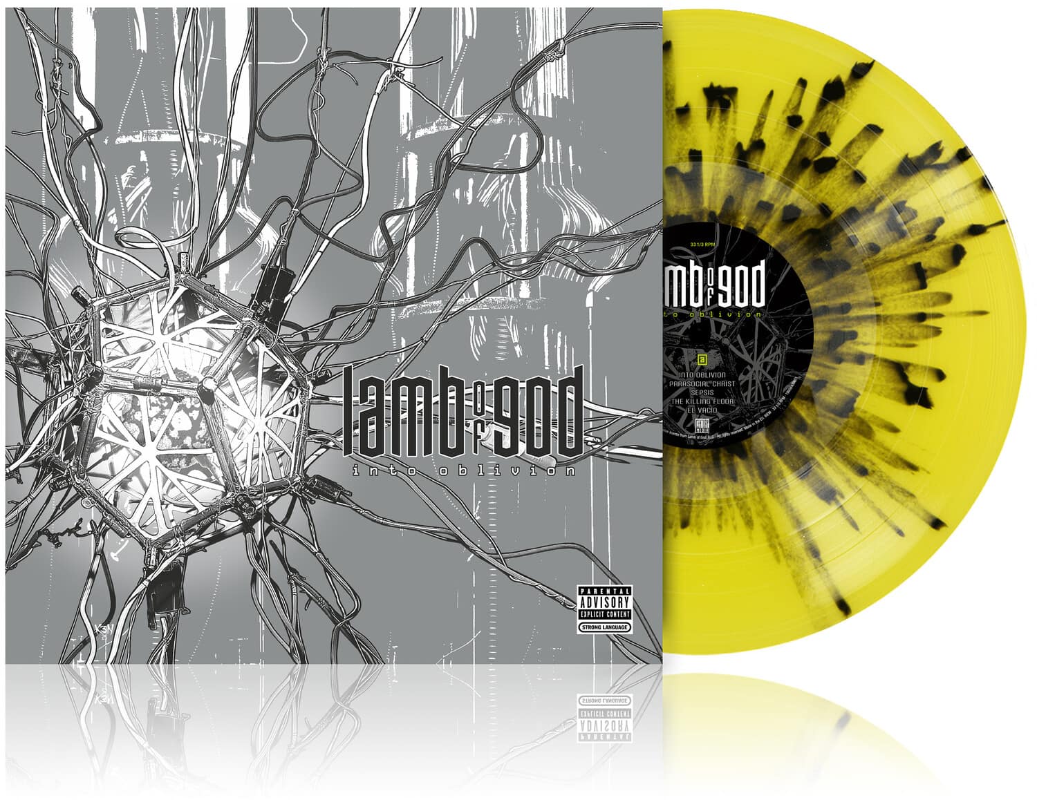 Lamb of God - Into Oblivion - Limited Transparent Yellow & Black Splatter Colored Vinyl   - VINYL LP
