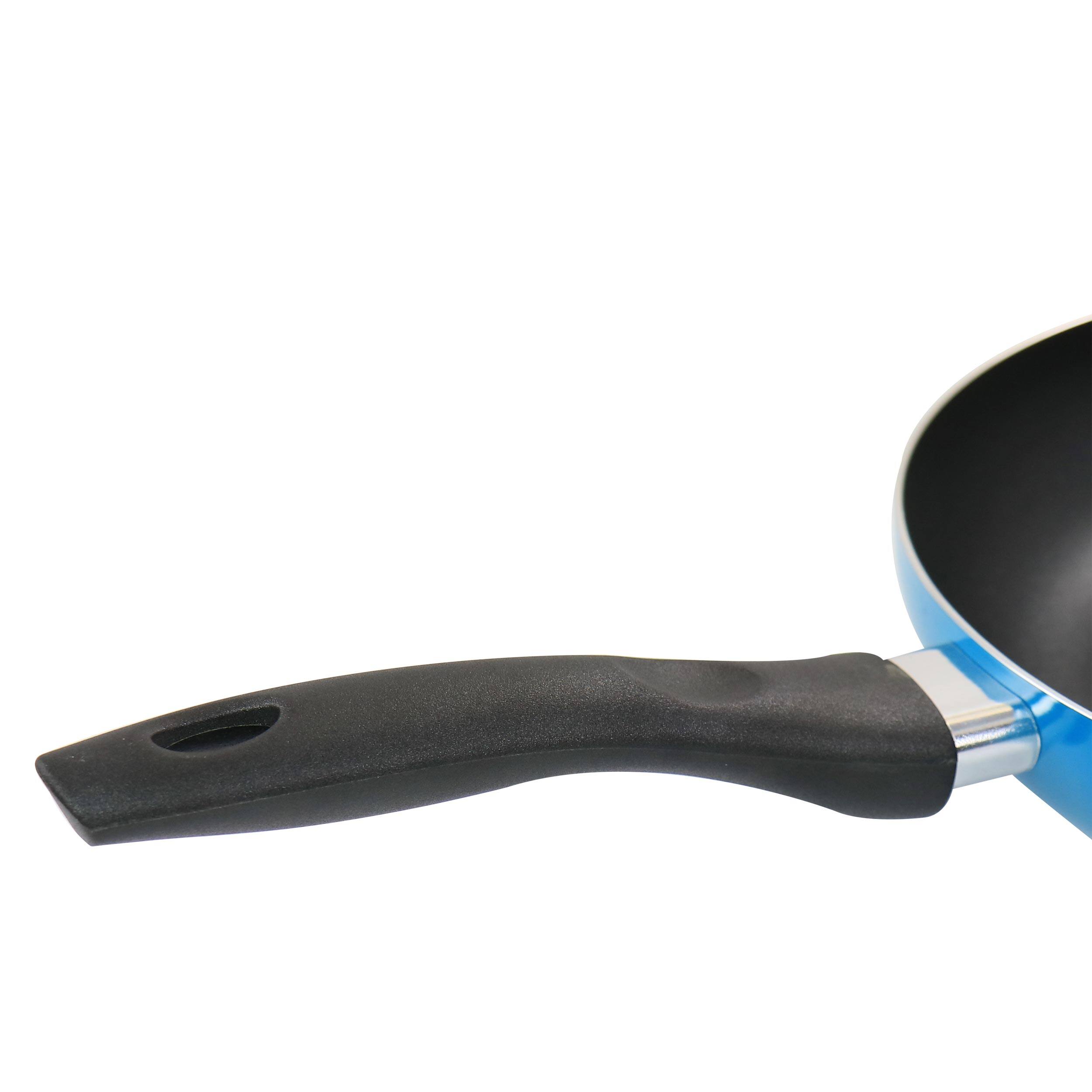Alt View 3. Gibson - Gibson Home 2 Piece 10 inch Aluminum Frying Pan in Blue - Blue.