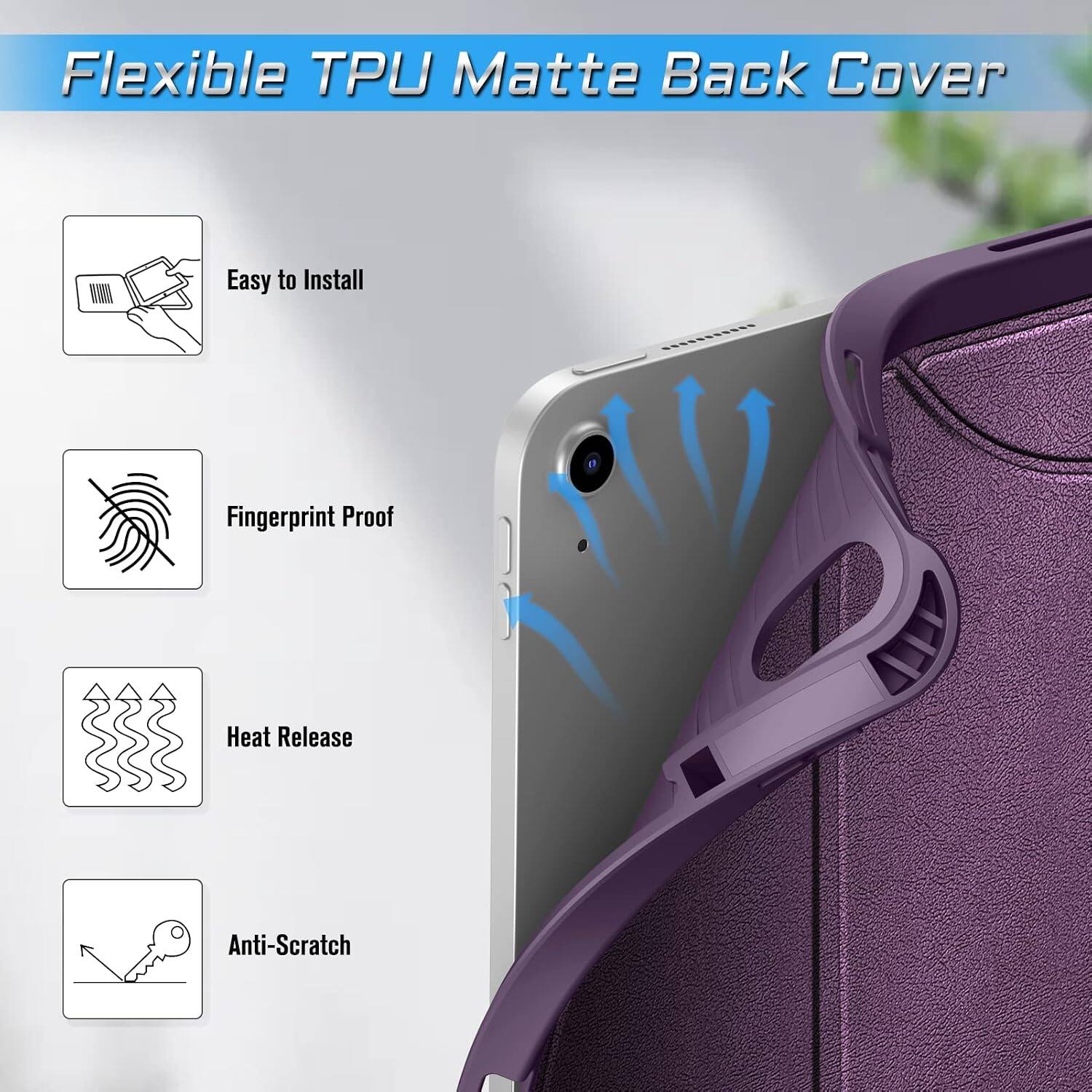 Flexible TPU Matte Back Cover

- Easy to Install
- Fingerprint Proof
- Heat Release
- Anti-Scratch