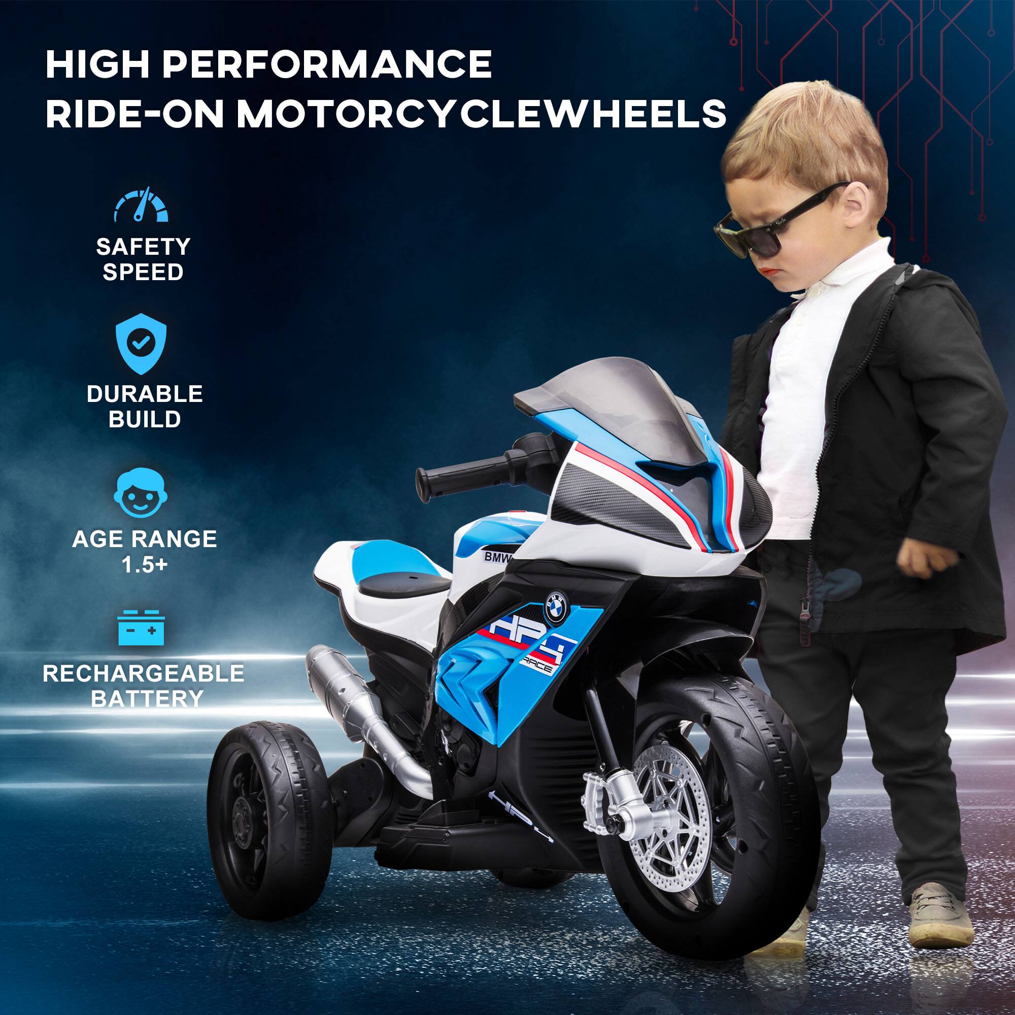 HIGH PERFORMANCE RIDE-ON MOTORCYCLE WHEELS

- SAFETY SPEED
- DURABLE BUILD
- AGE RANGE 1.5+
- RECHARGEABLE BATTERY