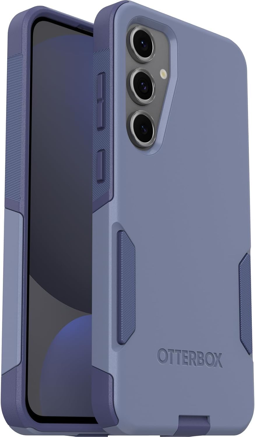 Front. OtterBox - OtterBox Samsung Galaxy S24 FE (Only) - Commuter Series Case - Slim & Tough - Pocket-Friendly - with Port Protection - Denver Dusk (Purple).