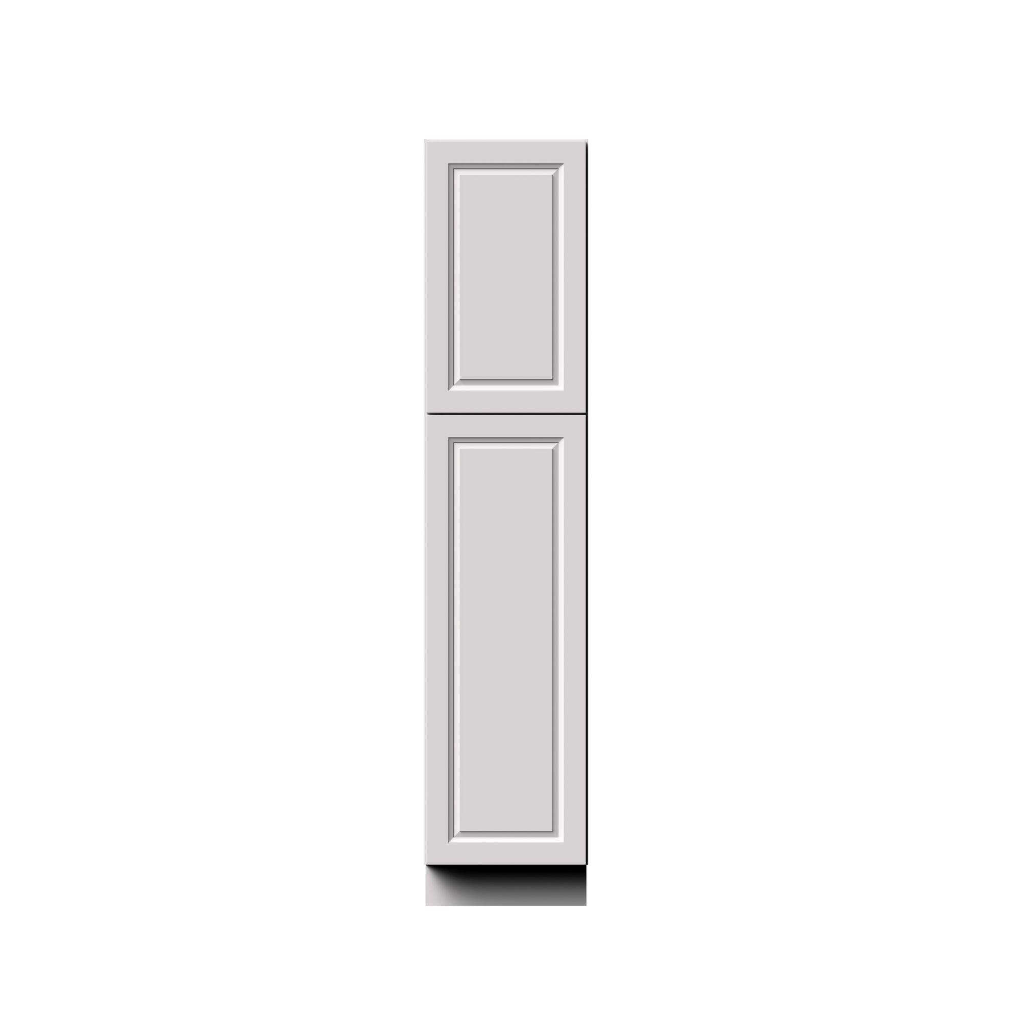 Alt View 1. Boyel Living - 18-in W x 84-in H x 27-in D Shaker RTA Kitchen Pantry Cabinet with Soft-Close Doors - Glacier White.