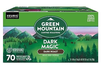 Green Mountain Coffee - Dark Magic Coffee Keurig K-Cup Pods, Dark Roast, 70/Box