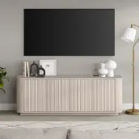 Camden&Wells - Lisel TV Stand for Most TVs up to 75" - White Wash - Front_Zoom