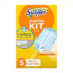 Swiffer Dusters Kit
1-Sided Trap + Lock
Removes 95% Allergens*
5 Refill Dusters
*Based on Swiffer testing