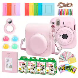 Complete Accessory Kit for Fujifilm Instax Mini 12 with 2x10 Film 4 Pack - Pink