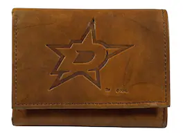 Rico Industries - Dallas Stars NHL Embossed Leather Trifold Wallet - Multi