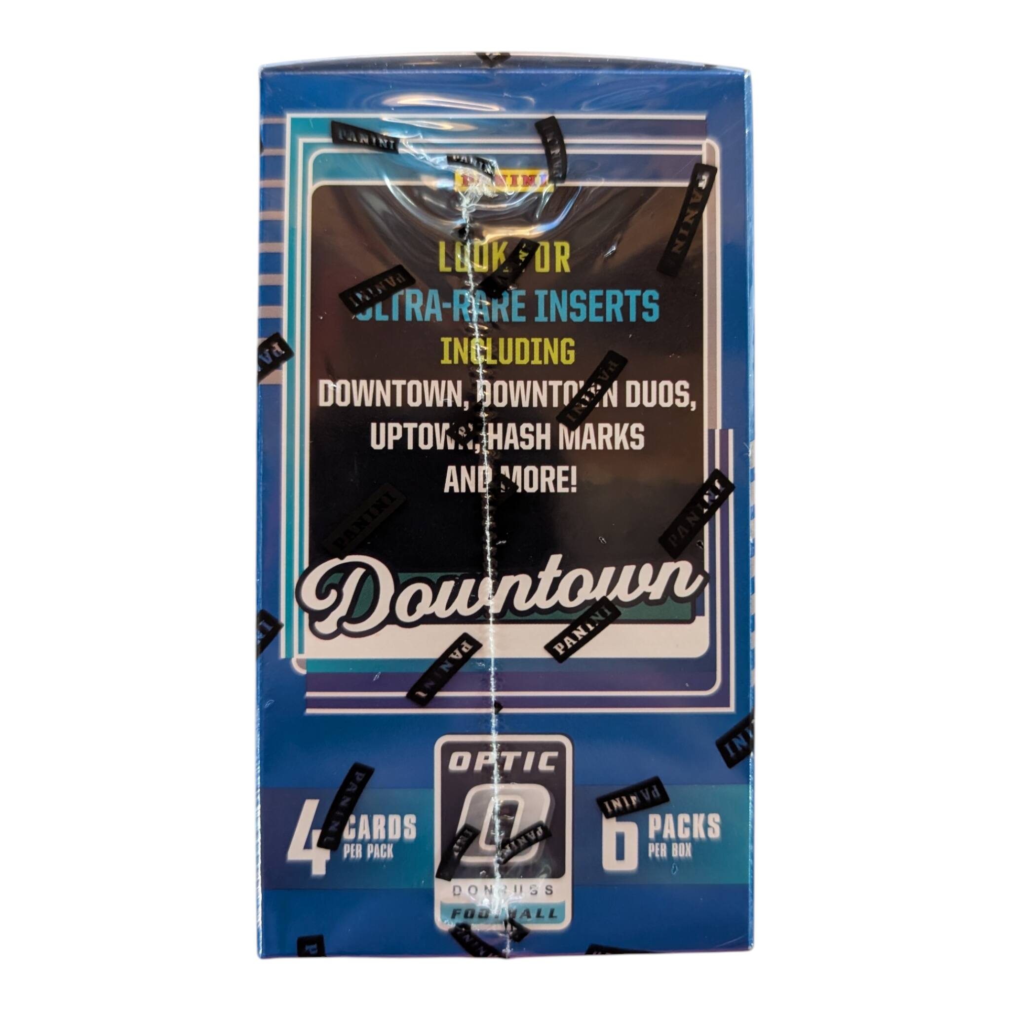 PANINI Downtown Hockey

Look for Ultra-Rare Inserts including Downtown, Downtown Duos, Uptown, Hash Marks and more!

PANINI Downtown Hockey

4 Cards per Pack

0 Packs per Box

Optic Foil