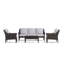 Yardbird® - Harriet Sofa Set with Fixed Chairs - Silver
