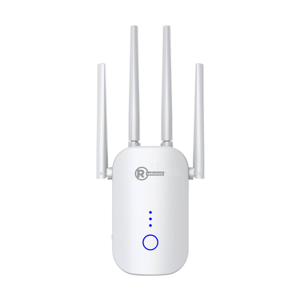 RadioShack - 1200 Mbps Wi-Fi Repeater - White