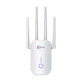 RadioShack - 1200 Mbps Wi-Fi Repeater - White