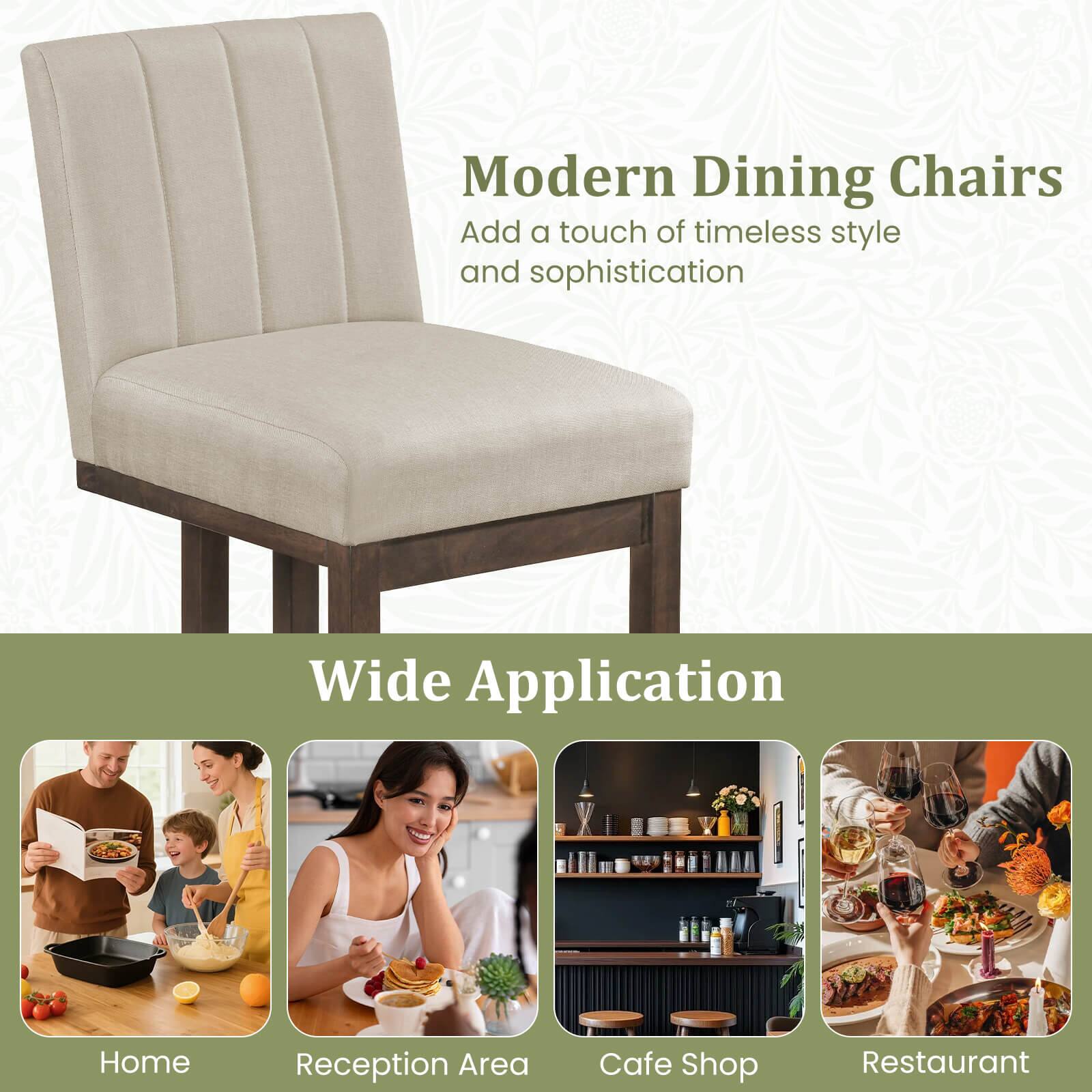 Modern Dining Chairs  
Add a touch of timeless style and sophistication  

Wide Application  
GKS Home  
Reception Area  
Cafe Shop  
Restaurant