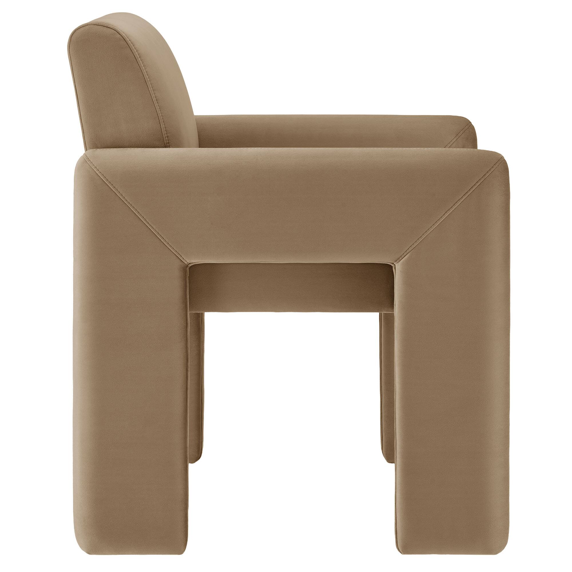 Alt View 2. Modway - Daven Upholstered Dining Chair by Modway - Taupe.
