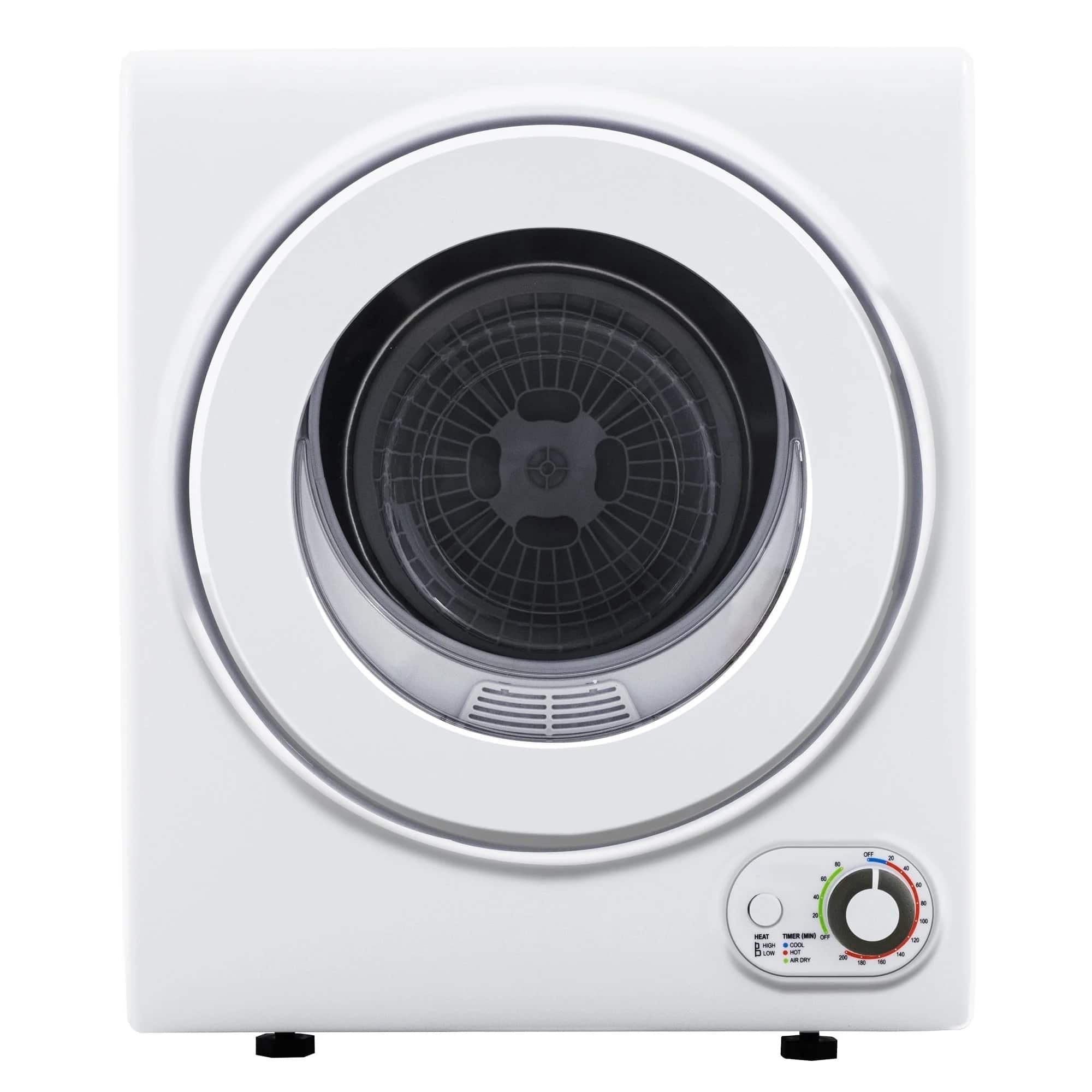 Front. SIMZLIFE - 1.6 Cu. ft. Portable Clothes Dryer, Electric Laundry Dryer Machine, 19.5 in W, 23.6 in H - White.