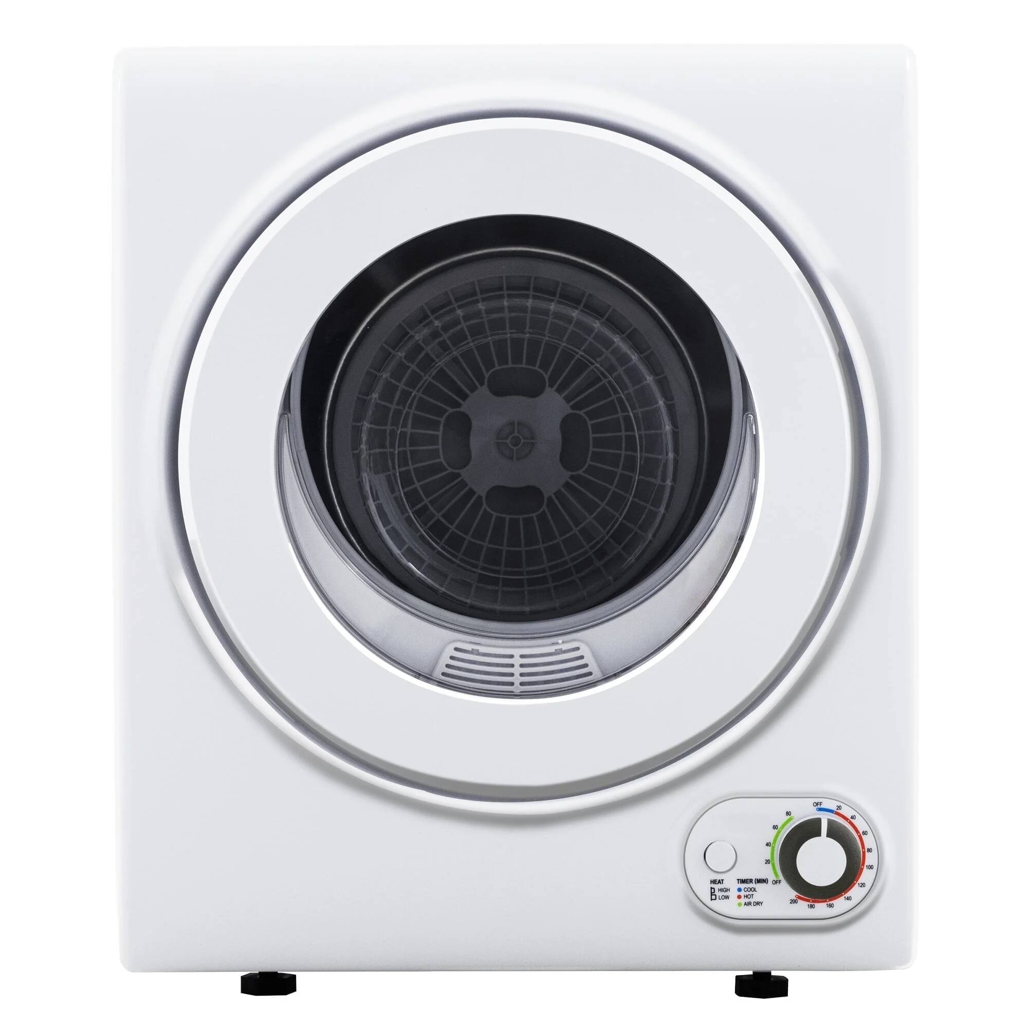 Front. SIMZLIFE - 1.6 Cu. ft. Portable Clothes Dryer, Electric Laundry Dryer Machine, 19.5 in W, 23.6 in H - White.