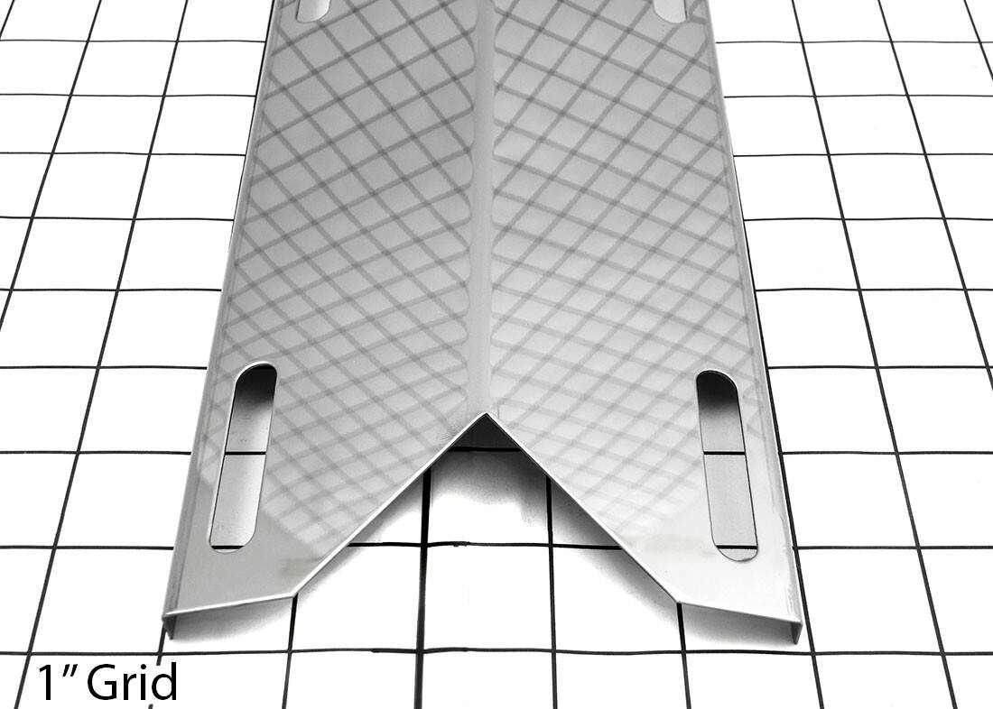 Alt View 2. Music City Metals - Music City Metals - MCM949304113 heat plate 304 ss 17.3125 x 4.9375 Ch grates heat plates and angles.