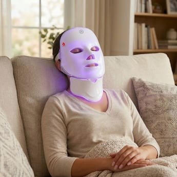 Pursonic 7 in 1 Led Light Therapy Mask for Face & Neck - Best Buy Pursonic 7 in 1 Led Light Therapy Mask for Face & Neck - Best Buy