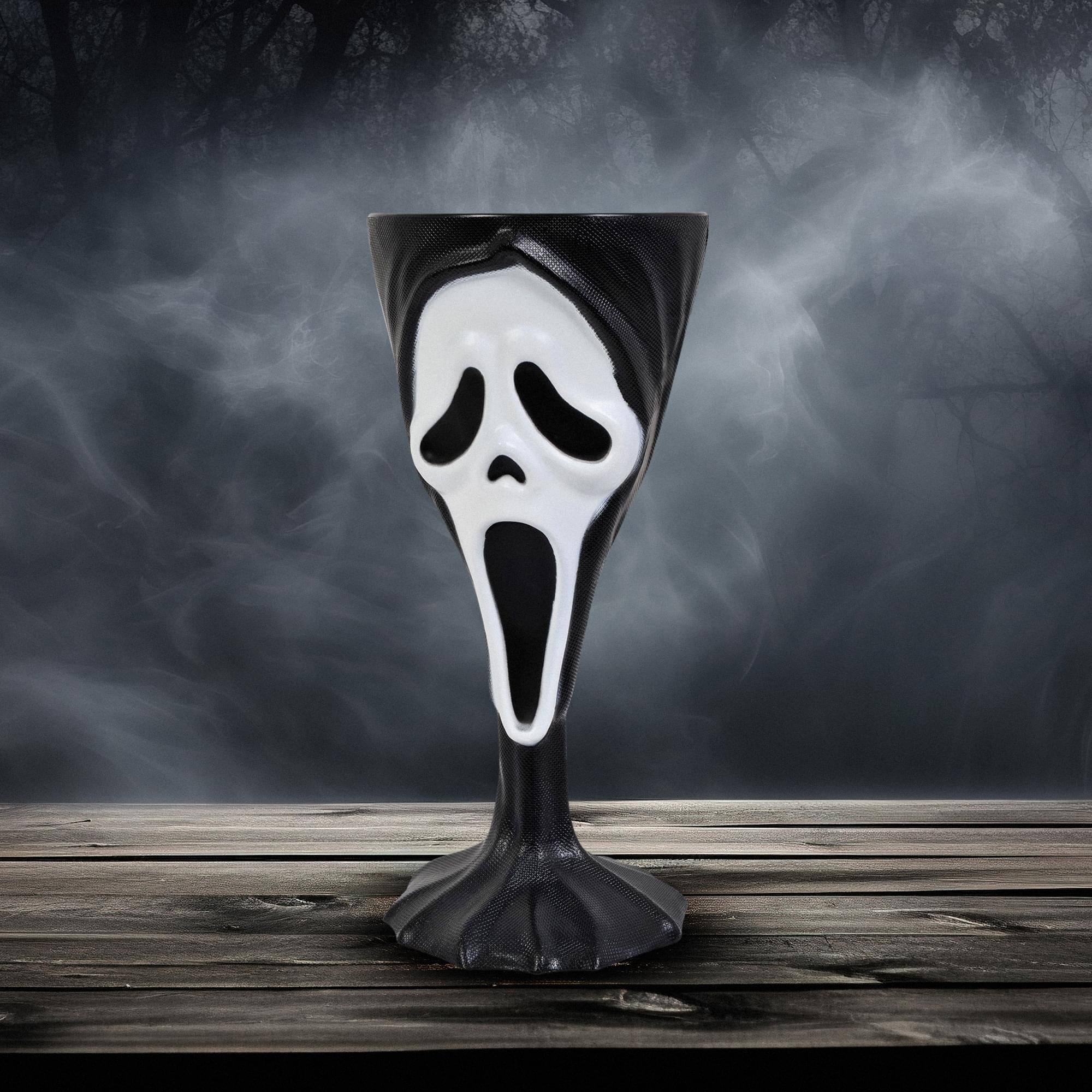 Alt View 2. Funworld - Scream Ghost Face Drinking Goblet - Black.