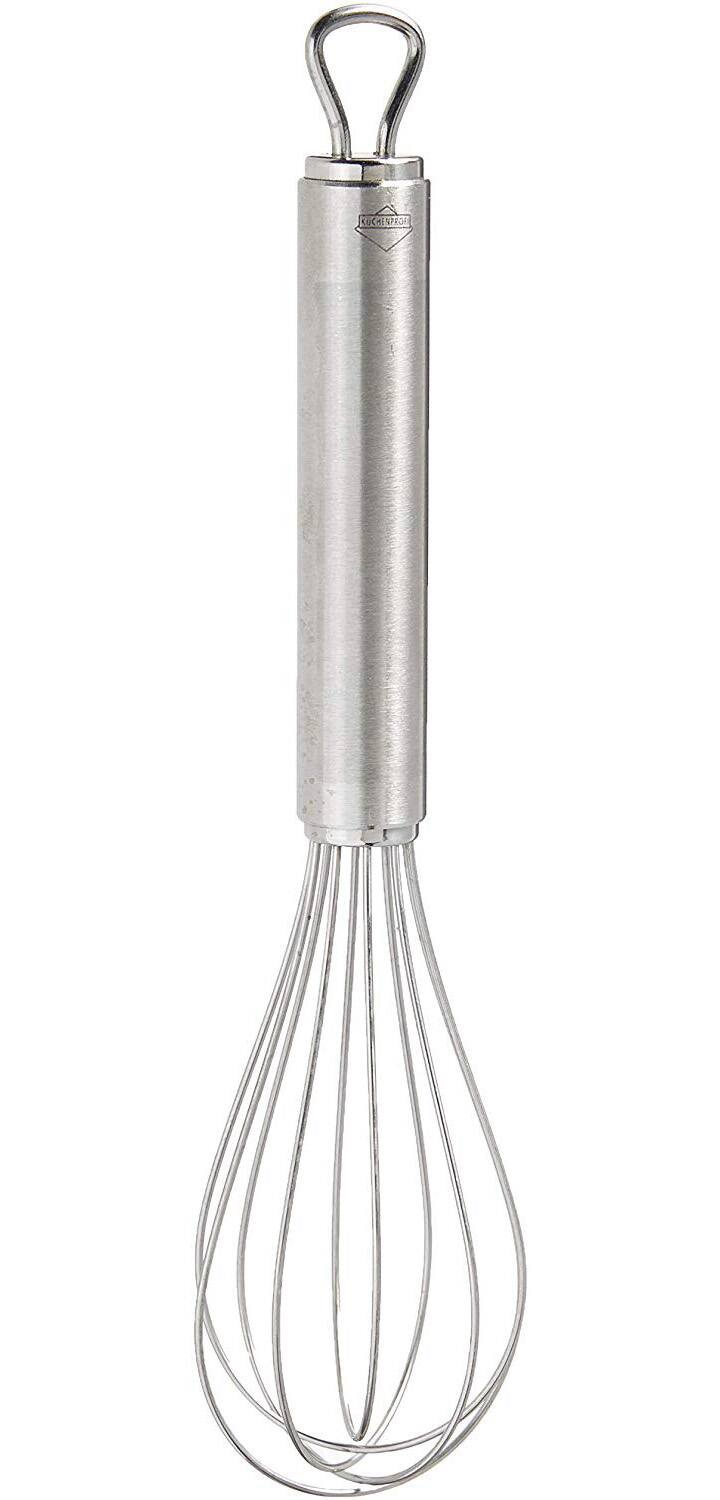 Front. Kuchenprofi - Stainless Steel Whisk for Eggs, Batter, and More - Silver.