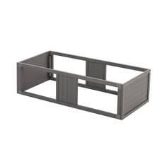 Front. New Age Pet - Mojave Stacker, Large- Gray - Gray.