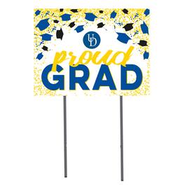 Jardine - Delaware Fightin' Blue Hens 18'' x 24'' Grad Yard Sign - White