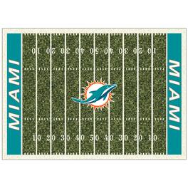 Imperial - Miami Dolphins 7'8'' x 10'9'' Home Field Rug - Multicolor