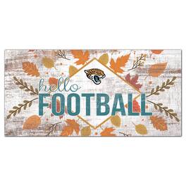 Fan Creations - 6'' x 12'' Hello Football Wall Art - White