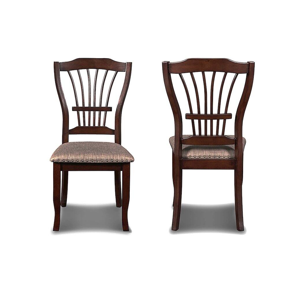 Front. New Classic Furniture - Bixby Wood Dining Chair in Espresso Brown (Set of 6) - Espresso Brown.